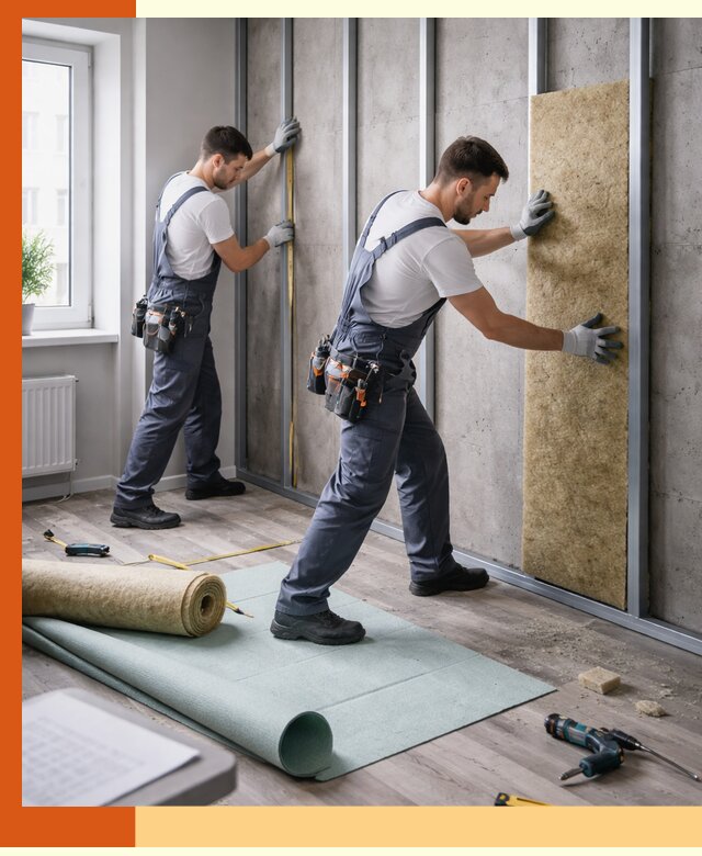 Шумоизоляция квартиры под ключ в Бердске — профессионально и гарантированно