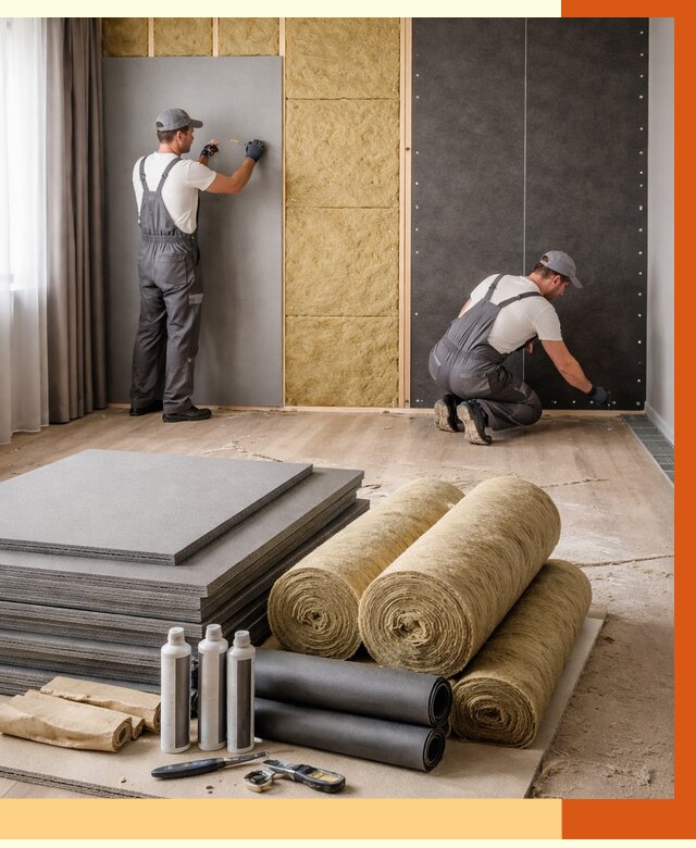 Шумоизоляция дома в Бердске от 4685 руб/м2 — комплексная звукоизоляция под ключ | ТепломастерБрд