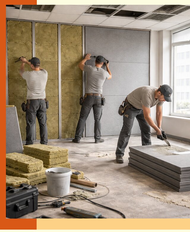 Профессиональная шумоизоляция офисов в Бердске для комфорта сотрудников