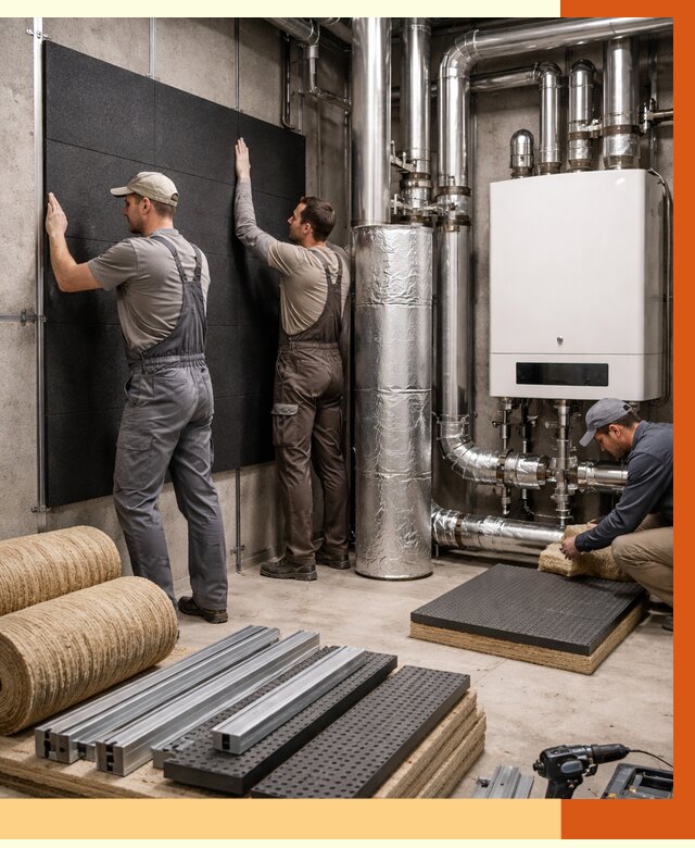 Шумоизоляция котельной в Бердске от 6768 руб. под ключ | Профессиональная звукоизоляция — ТепломастерБрд