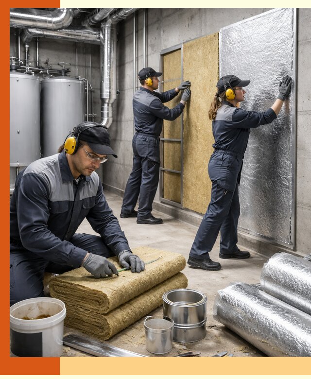 Шумоизоляция котельной в Бердске: профессиональный монтаж и материалы