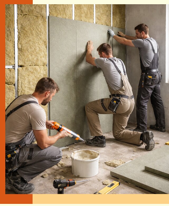 Профессиональная шумоизоляция стен в Бердске для квартир и домов