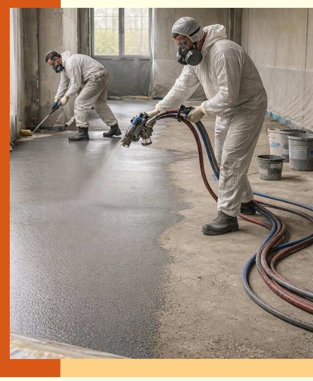 Гидроизоляция полимочевиной полов и конструкций в Бердске