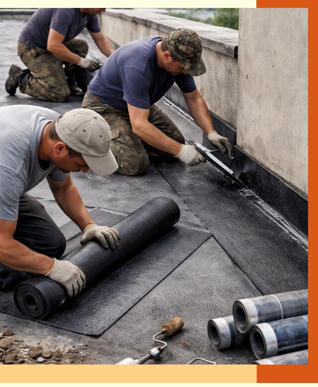 Гидроизоляция кровли в Бердске от 4685 руб. — профессиональная гидроизоляция крыши | ТепломастерБрд