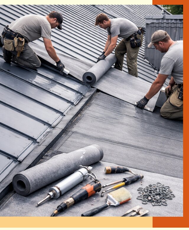 Гидроизоляция металлической кровли полимочевиной в Бердске от 8850 руб. | ТепломастерБрд