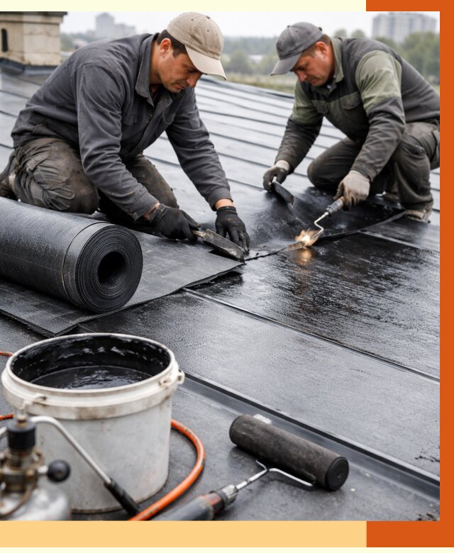 Гидроизоляция фальцевой кровли в Бердске от 7809 руб. под ключ | ТепломастерБрд