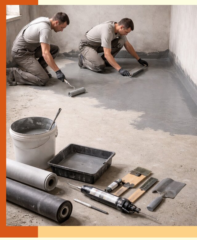 Гидроизоляция пола в Бердске — надежная защита от влаги и протечек