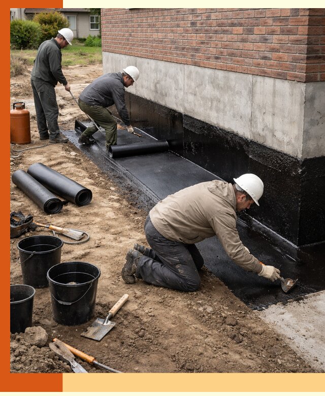 Гидроизоляция фундамента в Бердске: надежная защита строений