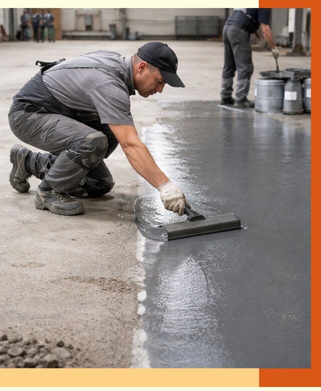 Гидроизоляция промышленного пола в Бердске от 1249 руб./м2 — ТепломастерБрд специалисты под ключ