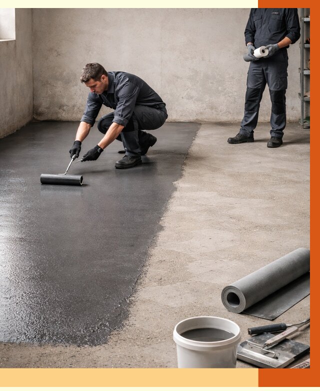 Гидроизоляция гаражного пола в Бердске от 3644 руб./м² — ТепломастерБрд профессионально