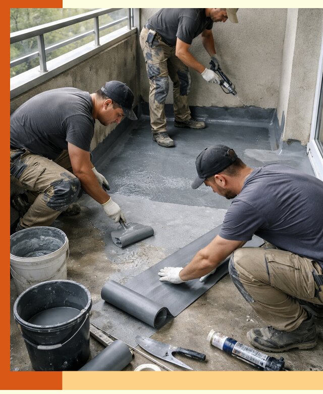 Гидроизоляция балкона в Бердске: надежная защита от протечек