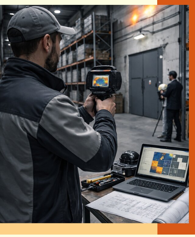 Тепловизионное обследование склада в Бердске от 6768 руб. | ТепломастерБрд