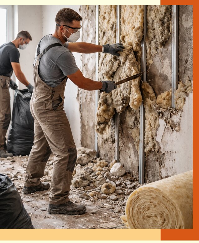 Демонтаж старого утеплителя в Бердске от 3644 руб. — работы под ключ | ТепломастерБрд