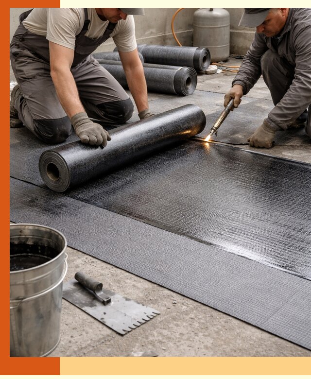 Монтаж гидроизоляционной мембраны в Бердске для зданий и конструкций