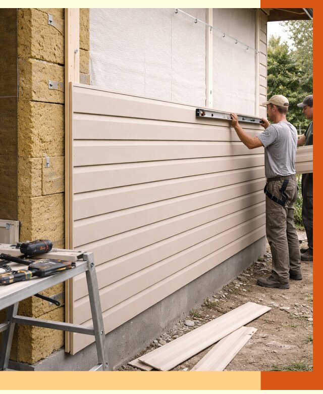 Монтаж сайдинга после утепления в Бердске от 1926 руб. — обшивка и облицовка | ТепломастерБрд