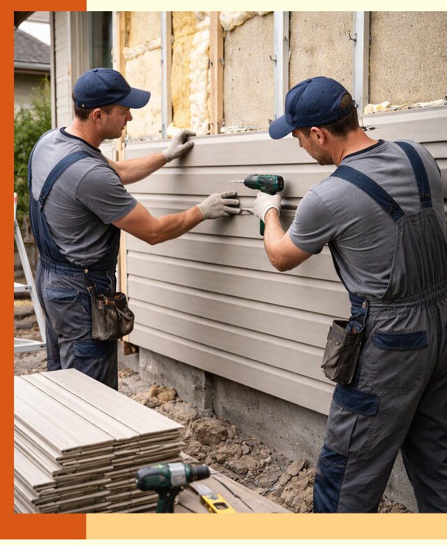 Монтаж сайдинга после утепления в Бердске качественно и надежно